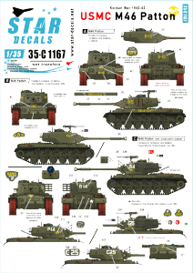 Star Decals 35-C1167 USMC M46 Patton - Korean War 1950-53 1/35