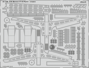 Eduard 53128 USS Hornet CV-8 part 1 - cranes MERIT 1/200