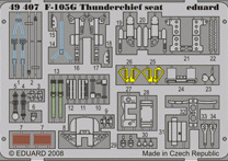 Eduard 49407 F-105G seat 1/48 Revell