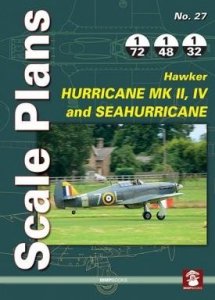 MMP Books 78951 Scale Plans No. 27 Hawker Hurricane Mk II, IV EN