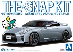 Aoshima 05641 The Snap Kit Nissan GT-R Ultimate Metal Silver 1/32