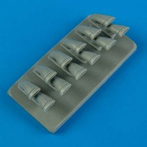 Quickboost QB48442 P-40M/N Warhawk exhaust - fishtail Hasegawa 1/48