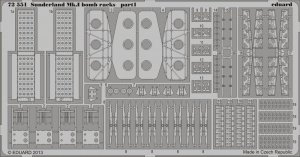Eduard 72551 Sunderland Mk. I bomb racks 1/72 ITALERI