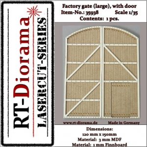 RT-Diorama 35938 Factory gate (large) with door 1/35