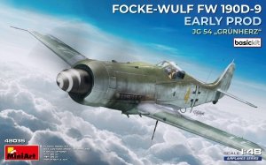 MiniArt 48035 FOCKE-WULF FW 190D-9 EARLY PROD. JG 54 „Grünherz“ BASIC KIT 1/48