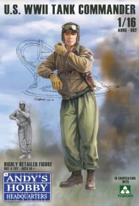 Andy's Hobby Headquarters AHHQ-002 U.S. WWII Tank Commander (full body) 1/16