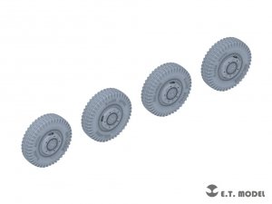 E.T. Model P35-101 WWII German Sd.Kfz.234 Small Diameter Weighted Wheels Type.1 1/35