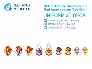 Quinta Studio QM16006 USSR Defense Societies and Red Army badges (1930s-1940s) 1/16