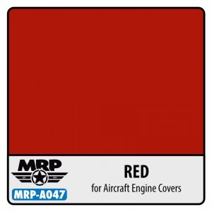 Mr. Paint MRP-A047 Red Engine covers for aircraft - aqua colors - 17ml