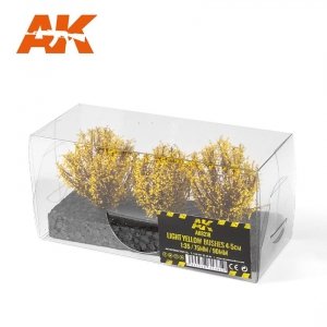 AK Interactive AK8218 LIGHT YELLOW BUSHES 4-6CM 1/35
