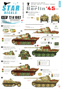 Star Decals 72-A1002 Battle for Berlin 45 # 2 1/72