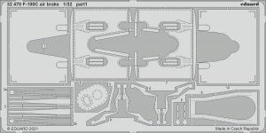 Eduard 32470 F-100C air brake TRUMPETER 1/32 
