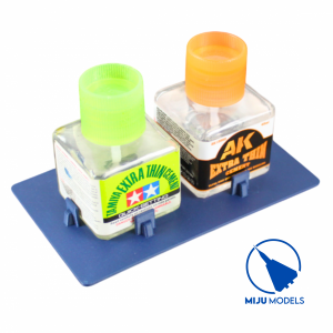 Miju Models HOLDER-TAM_AK-DOUBLE Podstawka podwójna / Double stand Tamiya & AK 40ml 