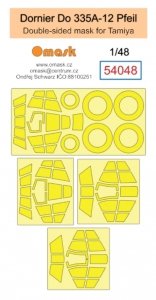 Omask 54048 Dornier Do 335A-12 Pfeil double-sided mask (for Tamiya) 1/48