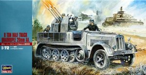 Hasegawa MT14 8TON HALF TRACK QUADRUPLE 20mm AA. (1:72)