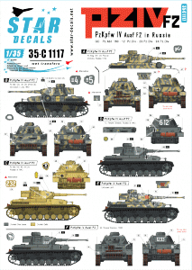 Star Decals 35-C1117 PzKpfw IV F2 in Russia 1/35