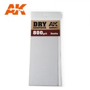 AK Interactive AK9041 DRY SANDPAPER 800