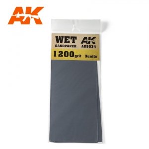 AK Interactive AK9034 WET SANDPAPER 1200