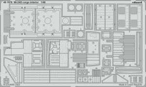 Eduard 481078 Mi-24D cargo interior TRUMPETER 1/48