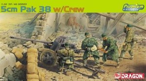 Dragon 6444 5cm Pak 38 w/crew 1/35