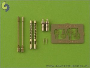 Master AM-32-026 German aircraft machine gun MG 81and MG 81Z - turned barrels and etched sights (2pcs) (1:32)