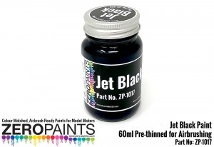Zero Paints ZP-1017 Jet Black (Solid) Paint 60ml