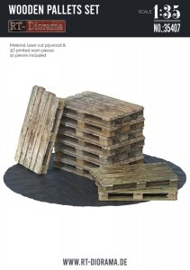 RT-Diorama 35407 Wooden Pallets Set - 10 pcs 1/35