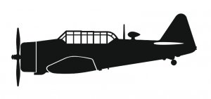 Omask 150340 sticker T-6G Texan (15cm black)