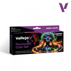 Vallejo 72214 Game Color - Fluorescent Color Set - Fantasy Color Series (8 x 18 ml)
