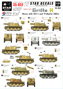 Star Decals 35-852 Grille Ausf H Sdkfz 138/1 1/35