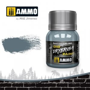 Ammo of Mig 0603 DRYBRUSH Basalt Grey 40ml