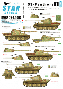 Star Decals 72-A1007 SS-Panthers (1) 1/72