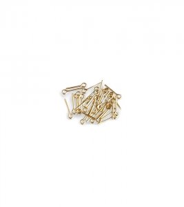 ARTESANIA LATINA 8605 Szpilki mosiężne z oczkami / Brass pins with eyelets - 10 mm 60 szt.