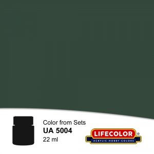 Lifecolor UA5004 Acrylic Aircraft Colors D2 Green Black 22ml