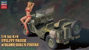 Hasegawa SP449 (52249) 1/4 ton 4x4 Utility Truck w/Blond Girl's Figure 1/24