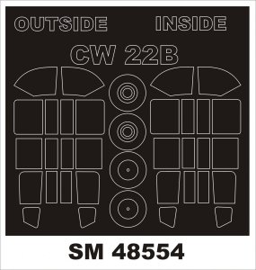 Montex SM48554 CW-22B for DORA WINGS 1/48