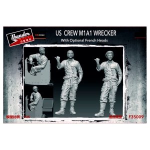 Thunder Model F35009 US Crew M1A1 Wrecker with Optional French Heads 1/35
