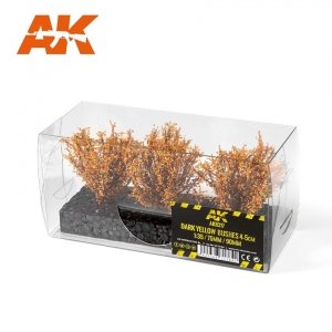 AK Interactive AK8217 DARK YELLOW BUSHES 4-6CM 1/35