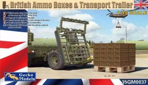 Gecko Models 35GM0037 British Ammo Boxes Transport Trailer 1/35
