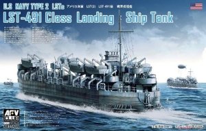 AFV Club SE73519 U.S Navy Type 2 LSTs LST-491 Class Landing Ship Tank 1/350