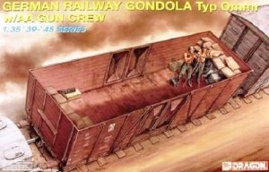 Dragon 6086 German Railway Gondola Type Ommr w/AA Gun Crew 1/35