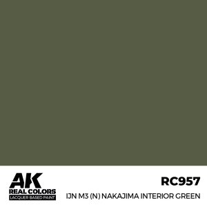 AK Interactive RC957 IJN M3(N) Nakajima Interior Green 17 ml
