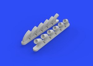Eduard 648271 P-40B exhaust stacks  AIRFIX 1/48 