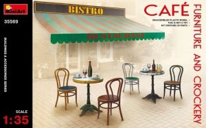 MiniArt 35569 Cafe Furniture and Crockery 1/35