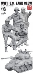 Border Model BR-007 WW II U.S. Tank Crew  (4 Resin Figures) 1/35