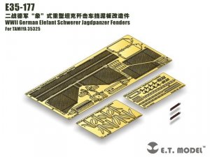 E.T. Model E35-177 WWII German Elefant Schwerer Jagdpanzer Fenders (For TAMIYA 35325) (1:35)