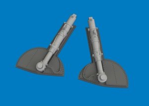 Eduard 6481171 Supermarine Spitfire Mk.I / Mk.II / Mk. Va / Mk.Vb - Undercarriage Legs (3D-Printed / for Eduard Kits) 1/48