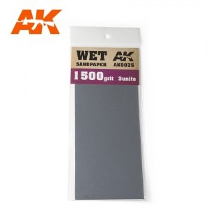 AK Interactive AK9035 WET SANDPAPER 1500