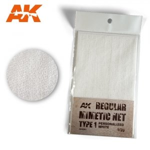 AK Interactive AK8061 CAMOUFLAGE NET PERSONALIZED WHITE TYPE1