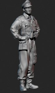 Panzer Art FI35-081 Waffen-SS tank officer Kursk battle No.1 1/35